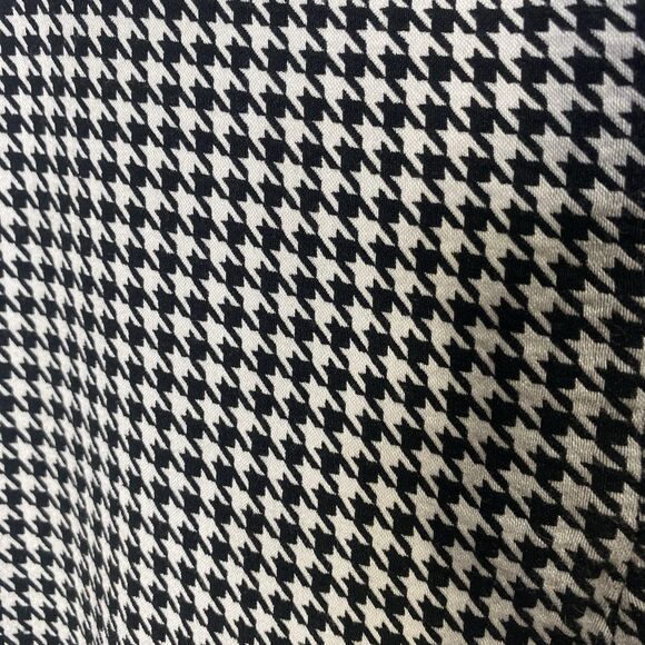 JL JULES & LEOPOLD Pants Houndstooth Plaid Pull-On Tapered Womens L Black White - Picture 3 of 8